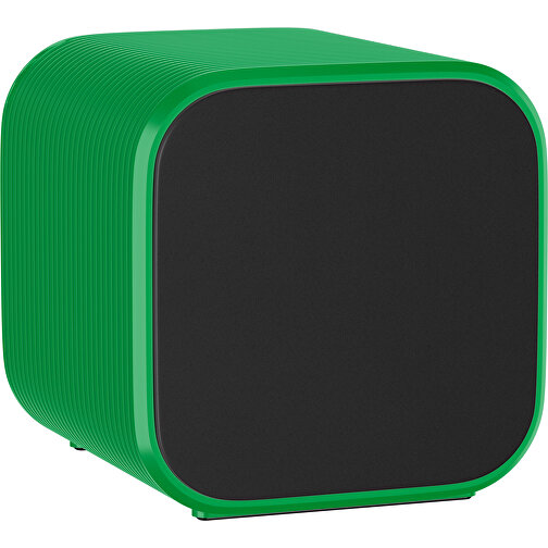 Bluetooth-Lautsprecher Double-Sound , schwarz / grün, ABS Kunststoff, 6,00cm x 6,00cm x 6,00cm (Länge x Höhe x Breite), Bild 1