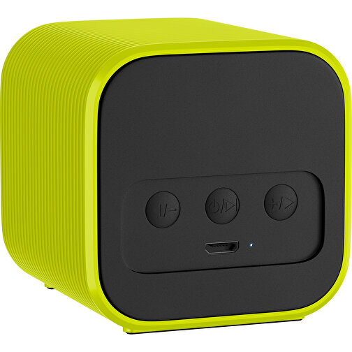 Bluetooth-Lautsprecher Double-Sound , hellgrün, ABS Kunststoff, 6,00cm x 6,00cm x 6,00cm (Länge x Höhe x Breite), Bild 2