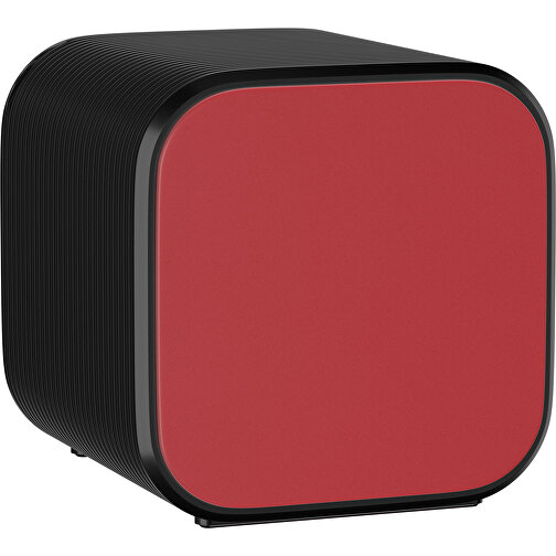Bluetooth-Lautsprecher Double-Sound , weinrot / schwarz, ABS Kunststoff, 6,00cm x 6,00cm x 6,00cm (Länge x Höhe x Breite), Bild 1