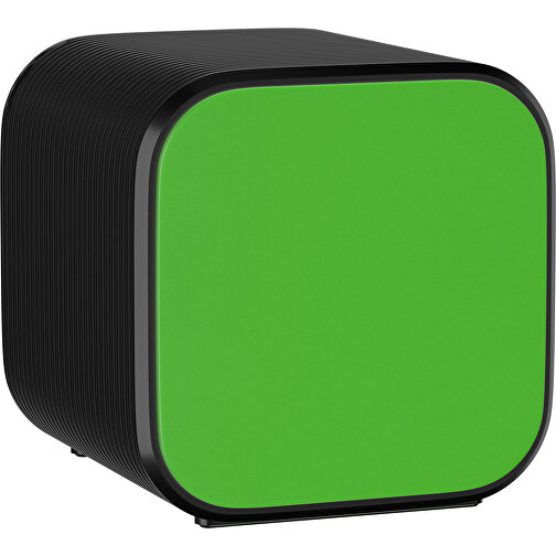 Bluetooth-Lautsprecher Double-Sound , grasgrün / schwarz, ABS Kunststoff, 6,00cm x 6,00cm x 6,00cm (Länge x Höhe x Breite), Bild 1