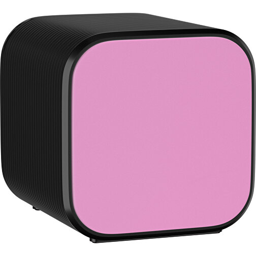 Bluetooth-Lautsprecher Double-Sound , rosa / schwarz, ABS Kunststoff, 6,00cm x 6,00cm x 6,00cm (Länge x Höhe x Breite), Bild 1