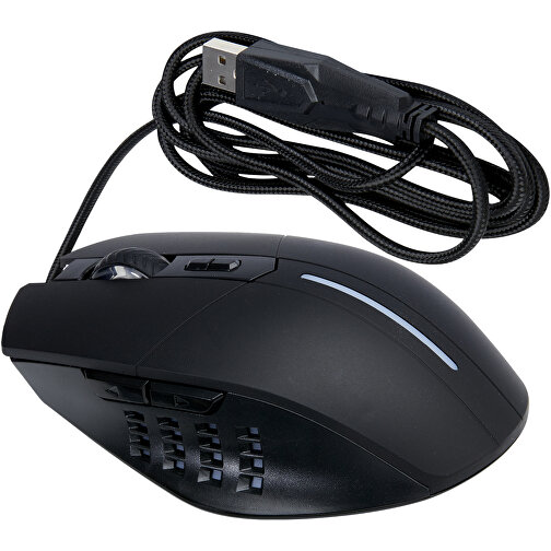 Gleam RGB Gaming-Maus , schwarz, ABS Kunststoff, 12,30cm x 3,90cm x 7,80cm (Länge x Höhe x Breite), Bild 1