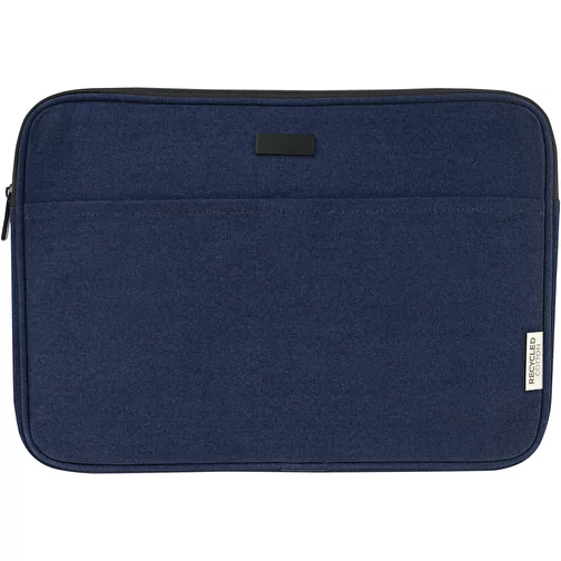 Housse pour ordinateur portable Joey de 2 L en toile recyclée GRS 14 pouces, Image 3