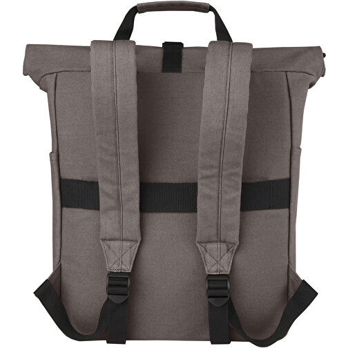 Joey 15-calowy plecak na laptopa z płótna z recyklingu z certyfikatem GRS o pojemności 15 l, Obraz 4