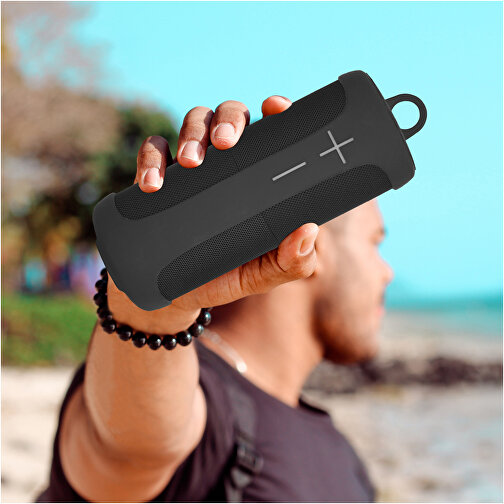 Prixton Aloha Lite Bluetooth® Lautsprecher , schwarz, Kunststoff, 23,50cm x 8,70cm x 8,70cm (Länge x Höhe x Breite), Bild 6