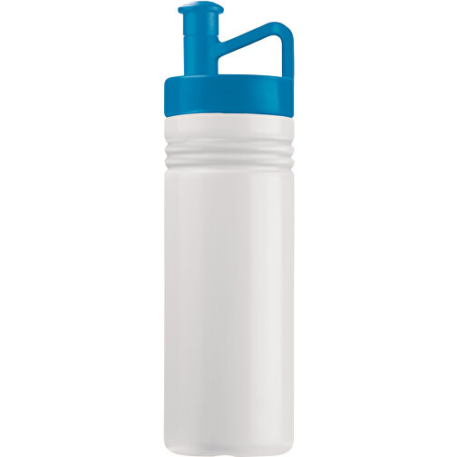 Sportflasche Adventure 500ml , weiß / hellblau, LDPE & PP, 22,50cm (Höhe), Bild 1