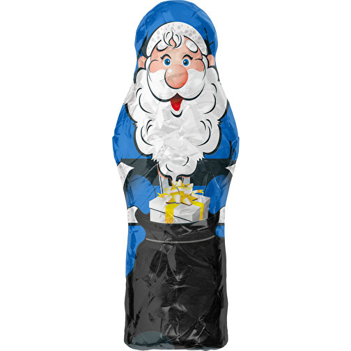 MyBrand Santa Maxi , kobaltblau / schwarz, Alufolie, 13,00cm x 3,00cm x 5,00cm (Länge x Höhe x Breite), Bild 1