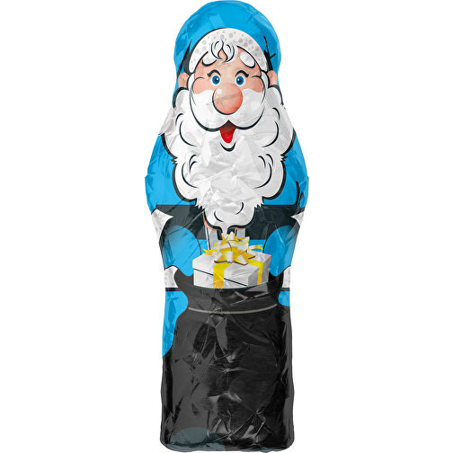 MyBrand Santa Maxi , himmelblau / schwarz, Alufolie, 13,00cm x 3,00cm x 5,00cm (Länge x Höhe x Breite), Bild 1