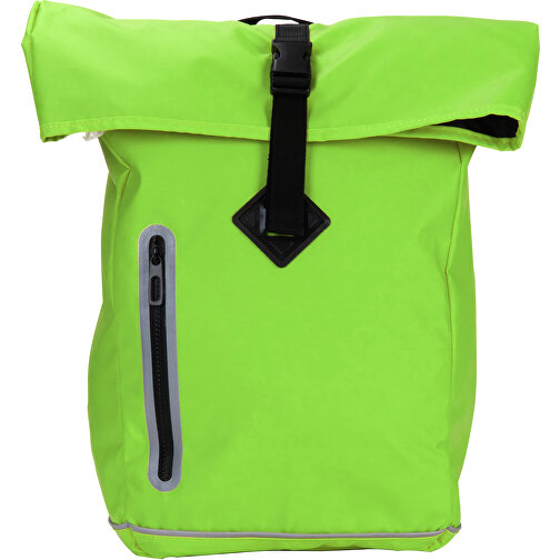 Sicherheits Rucksack , hellgrün, PolJater, 40,00cm x 45,00cm x 15,00cm (Länge x Höhe x Breite), Bild 2