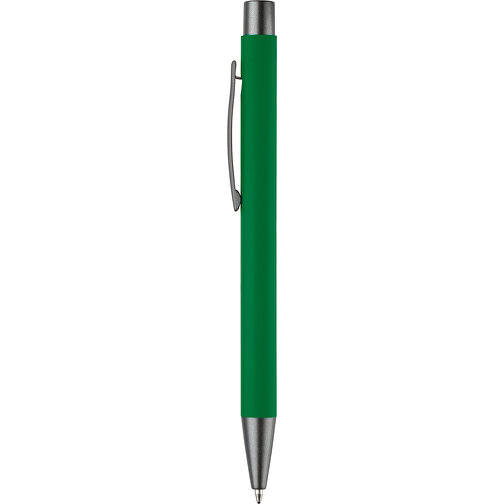 Metallkugelschreiber New York Soft-Touch , grün, Aluminium & Metall, 13,60cm (Länge), Bild 3