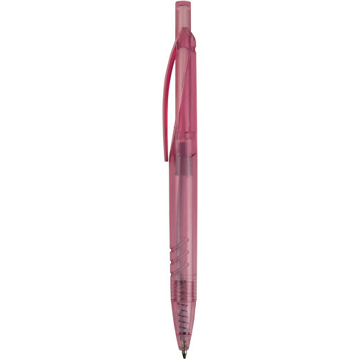 Kugelschreiber Aus R-PET-Material , transparent rosé, R-PET, 14,00cm (Länge), Bild 3