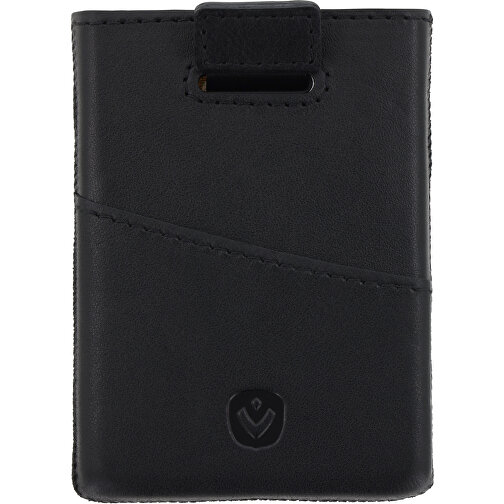 7219 | Valenta Card Case Pocket Duo , schwarz, Echtes Leder, 9,50cm x 1,20cm x 7,00cm (Länge x Höhe x Breite), Bild 2