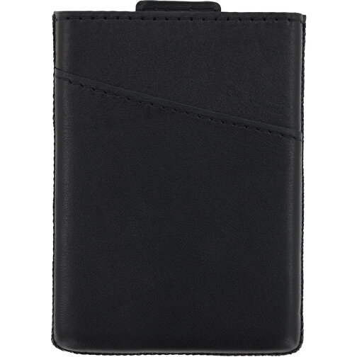 7219 | Valenta Card Case Pocket Duo , schwarz, Echtes Leder, 9,50cm x 1,20cm x 7,00cm (Länge x Höhe x Breite), Bild 3