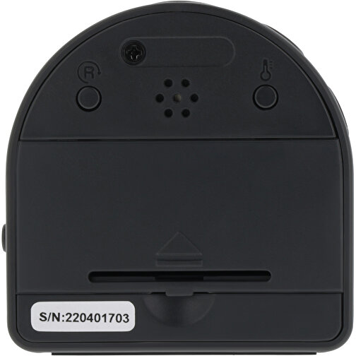 M-09 C | Muse Travel Alarm Clock , schwarz, ABS, 6,20cm x 6,20cm x 2,50cm (Länge x Höhe x Breite), Bild 4