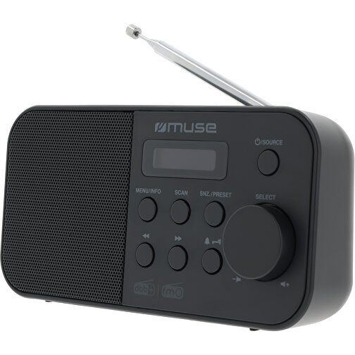 M-109 DB | Muse Portable Radio FM/DAB+ , grau, ABS, 5,30cm x 9,00cm x 18,00cm (Länge x Höhe x Breite), Bild 1