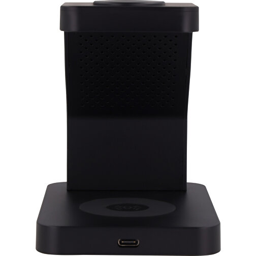 2708 | Xoopar Icon 3 In 1 Magnetic Wireless Charger , schwarz, ABS, 11,00cm x 11,00cm x 8,00cm (Länge x Höhe x Breite), Bild 4