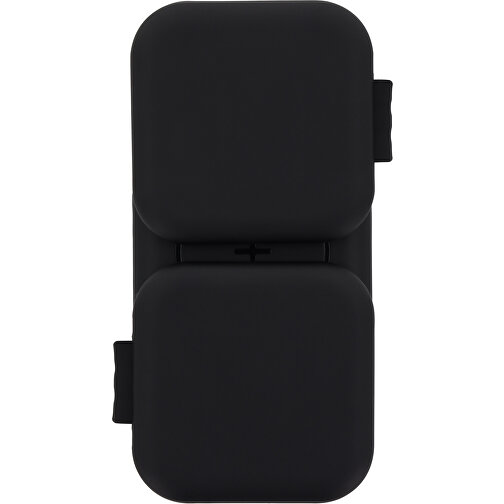 3188 | Xoopar Trafold 3 Wireless Charger 15W , schwarz, Bio PE, 14,50cm x 2,10cm x 7,00cm (Länge x Höhe x Breite), Bild 3