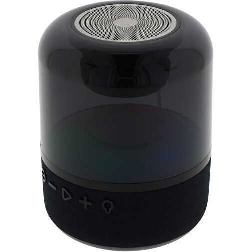 SP101 | Moyoo Smokey Dome Speaker , schwarz, Metall & Plastik, 12,00cm x 15,00cm x 12,00cm (Länge x Höhe x Breite), Bild 1