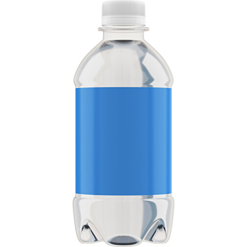 Quellwasser 330 Ml Mit Drehverschluß , weiß / hellblau, R-PET, 16,00cm (Höhe), Bild 1