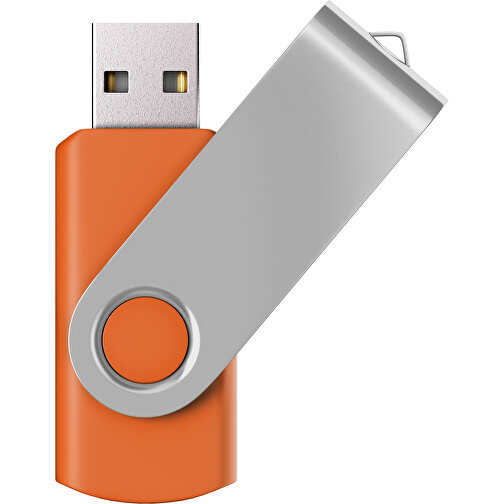 USB-Stick SWING Color 3.0 32 GB , Promo Effects MB , orange / silber MB , 32 GB , Kunststoff/ Aluminium MB , 5,70cm x 1,00cm x 1,90cm (Länge x Höhe x Breite), Bild 1