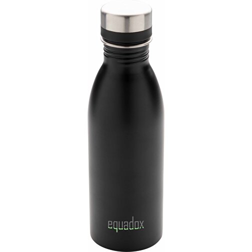 Deluxe Wasserflasche Aus RCS Recyceltem Stainless-Steel, Schwarz , schwarz, Rostfreier Stahl - recycelt, 21,50cm (Höhe), Bild 6