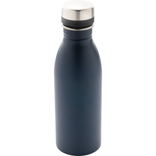 Deluxe Wasserflasche Aus RCS Recyceltem Stainless-Steel, Navy Blau , navy blau, Rostfreier Stahl - recycelt, 21,50cm (Höhe), Bild 1