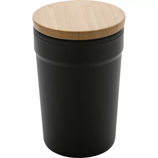 Gobelet GRS rPP avec couvercle FSC® en bambou, Image 1