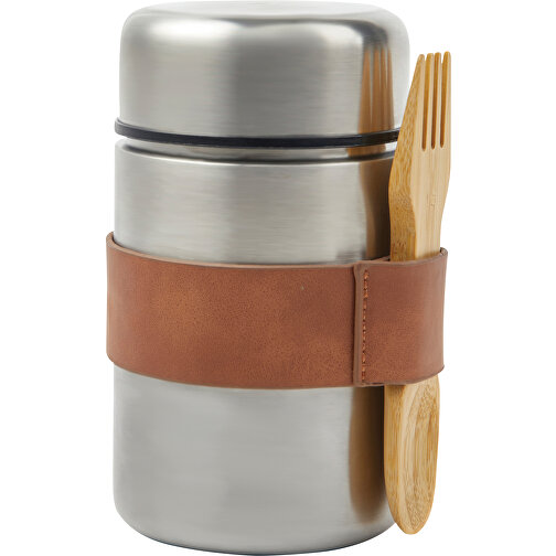 VINGA Miles Lunchbox Thermo, Silber , silber, Edelstahl, 15,00cm (Höhe), Bild 1