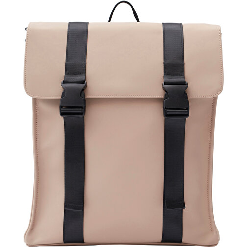 VINGA Baltimore Rucksack, Greige , greige, Polyester, 36,00cm x 39,00cm (Länge x Höhe), Bild 1