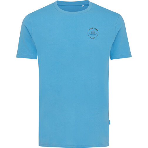 Iqoniq Bryce T-Shirt Aus Recycelter Baumwolle, Tranquil Blue , tranquil blue, 50% recycelte und 50% biologische Baumwolle, XXS, 65,00cm x 0,50cm (Länge x Höhe), Bild 3