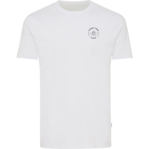 Iqoniq Bryce T-Shirt Aus Recycelter Baumwolle, Weiß , weiß, 50% recycelte und 50% biologische Baumwolle, XXS, 65,00cm x 0,50cm (Länge x Höhe), Bild 5