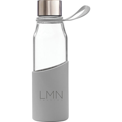 VINGA Lean Glasflasche, Grau , grau, Glas, 22,50cm (Höhe), Bild 4
