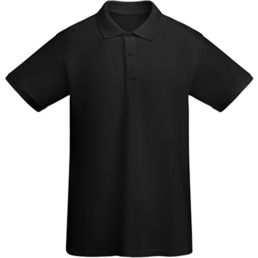 Prince Poloshirt Für Herren , schwarz, Piqué Strick 100% Bio Baumwolle, 210 g/m2, M, , Bild 1
