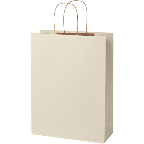 Shopper in carta da 150 g/m2 realizzato con scarti agricoli con manici intrecciati - XXL, Immagine 4