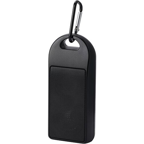 Omni 3 W IPX4 Bluetooth®-Lautsprecher Aus Recyceltem RCS Kunststoff , schwarz, Recycelter ABS Kunststoff, 12,00cm x 2,70cm x 5,00cm (Länge x Höhe x Breite), Bild 1