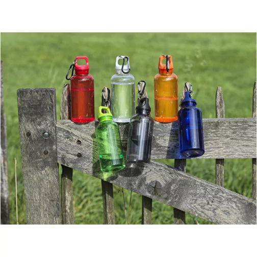 Bouteille d eau Oregon de 400 ml en aluminium recyclé certifié RCS avec mousqueton, Image 5