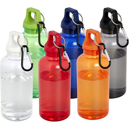 Oregon 400 Ml RCS-zertifizierte Trinkflasche Aus Recyceltem Kunststoff Mit Karabiner , weiss, Recycelter PET Kunststoff, 6,70cm x 18,30cm x 6,70cm (Länge x Höhe x Breite), Bild 5