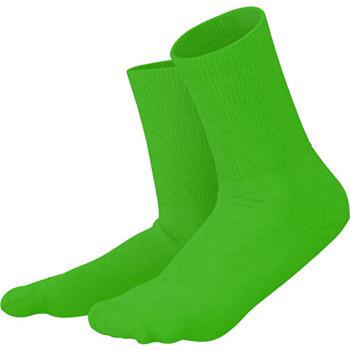 Boris - Die Premium Tennis Socke , grasgrün, 85% Natur Baumwolle, 12% regeniertes umwelftreundliches Polyamid, 3% Elastan, 36,00cm x 0,40cm x 8,00cm (Länge x Höhe x Breite), Bild 1