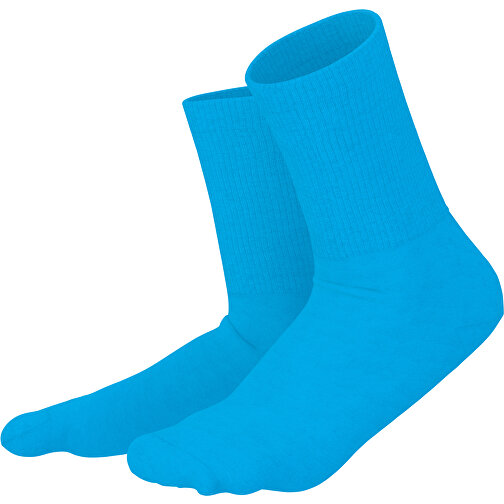 Boris - Die Premium Tennis Socke , himmelblau, 85% Natur Baumwolle, 12% regeniertes umwelftreundliches Polyamid, 3% Elastan, 36,00cm x 0,40cm x 8,00cm (Länge x Höhe x Breite), Bild 1