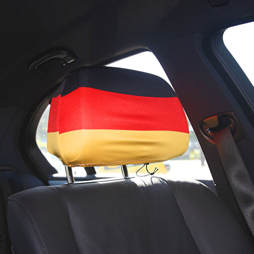 Kopfstützenüberzüge 'Nations' , Deutschland-Farben, Textil, 31,00cm x 28,00cm (Länge x Breite), Bild 2