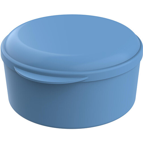 Menübox 'ToGo' Rund , behagliches blau, Kunststoff, 8,40cm (Höhe), Bild 1