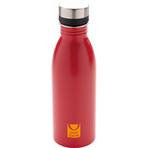 Deluxe Wasserflasche Aus RCS Recyceltem Stainless-Steel, Rot , rot, Rostfreier Stahl - recycelt, 21,50cm (Höhe), Bild 5