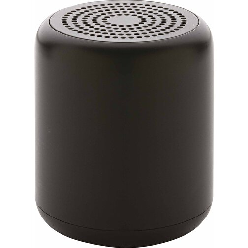 5W Wireless Speaker Aus RCS Recyceltem Kunststoff, Schwarz , schwarz, ABS - recycelt, 8,60cm (Höhe), Bild 1