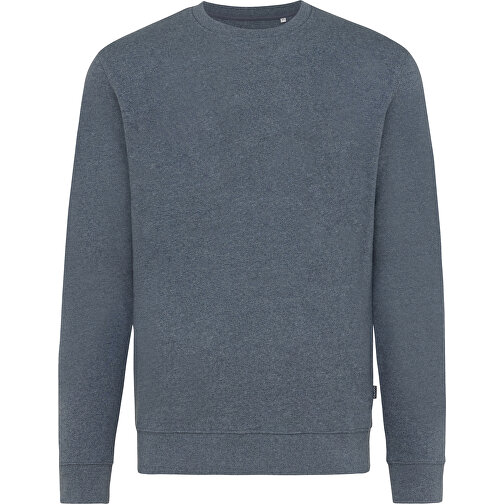 Iqoniq Denali Ungefärbt. Rundhals-Sweater Aus Recycelter BW, Heather Navy , heather navy, 50% recycelte und 50% biologische Baumwolle, XXS, 65,50cm x 1,00cm (Länge x Höhe), Bild 1