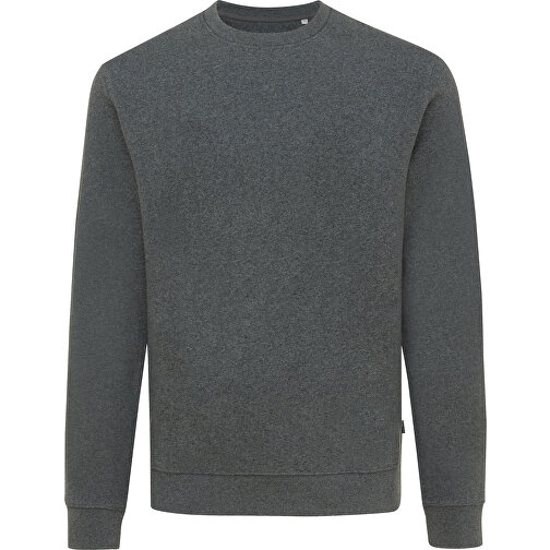 Iqoniq Denali Ungefärbt. Rundhals-Sweater Aus Recycelter BW, Ungefärbtes Anthrazit , ungefärbtes Anthrazit, 50% recycelte und 50% biologische Baumwolle, XXS, 65,50cm x 1,00cm (Länge x Höhe), Bild 1