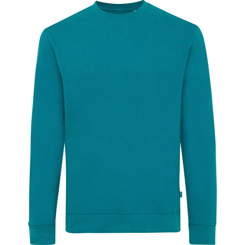 Iqoniq Zion Rundhals-Sweater Aus Recycelter Baumwolle, Verdigris , verdigris, 50% recycelte und 50% biologische Baumwolle, XXXL, 79,50cm x 1,00cm (Länge x Höhe), Bild 1