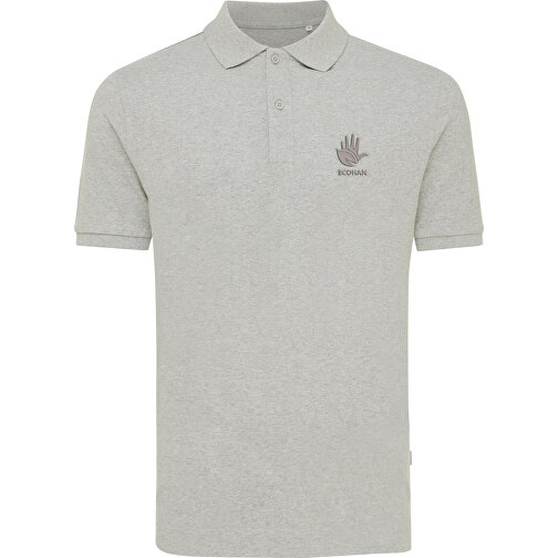 Iqoniq Yosemite Piqué-Poloshirt Aus Recycelter Baumwolle, Heather Grey , heather grey, 50% recycelte und 50% biologische Baumwolle, S, 69,00cm x 0,50cm (Länge x Höhe), Bild 3