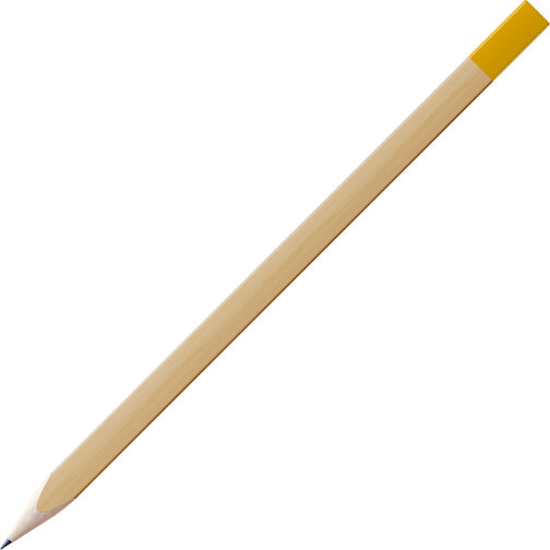 Bleistift, Natur, 3-eckig , natur / gelb, Holz, 17,50cm x 0,70cm x 0,70cm (Länge x Höhe x Breite), Bild 1