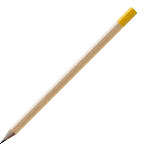 Bleistift, Natur, 6-eckig , natur / gelb, Holz, 17,50cm x 0,70cm x 0,70cm (Länge x Höhe x Breite), Bild 1
