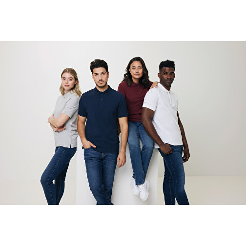 Iqoniq Yosemite Piqué-Poloshirt Aus Recycelter Baumwolle, Burgunderrot , burgunderrot, 50% recycelte und 50% biologische Baumwolle, M, 71,00cm x 0,50cm (Länge x Höhe), Bild 7